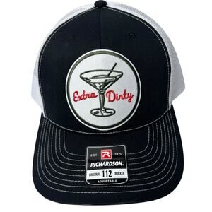 New Richardson Black and White Martini Trucker Women’s Hat